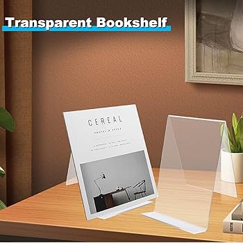Displaypro 5X Small Clear Acrylic Book Stand, Ideal For Holding Books