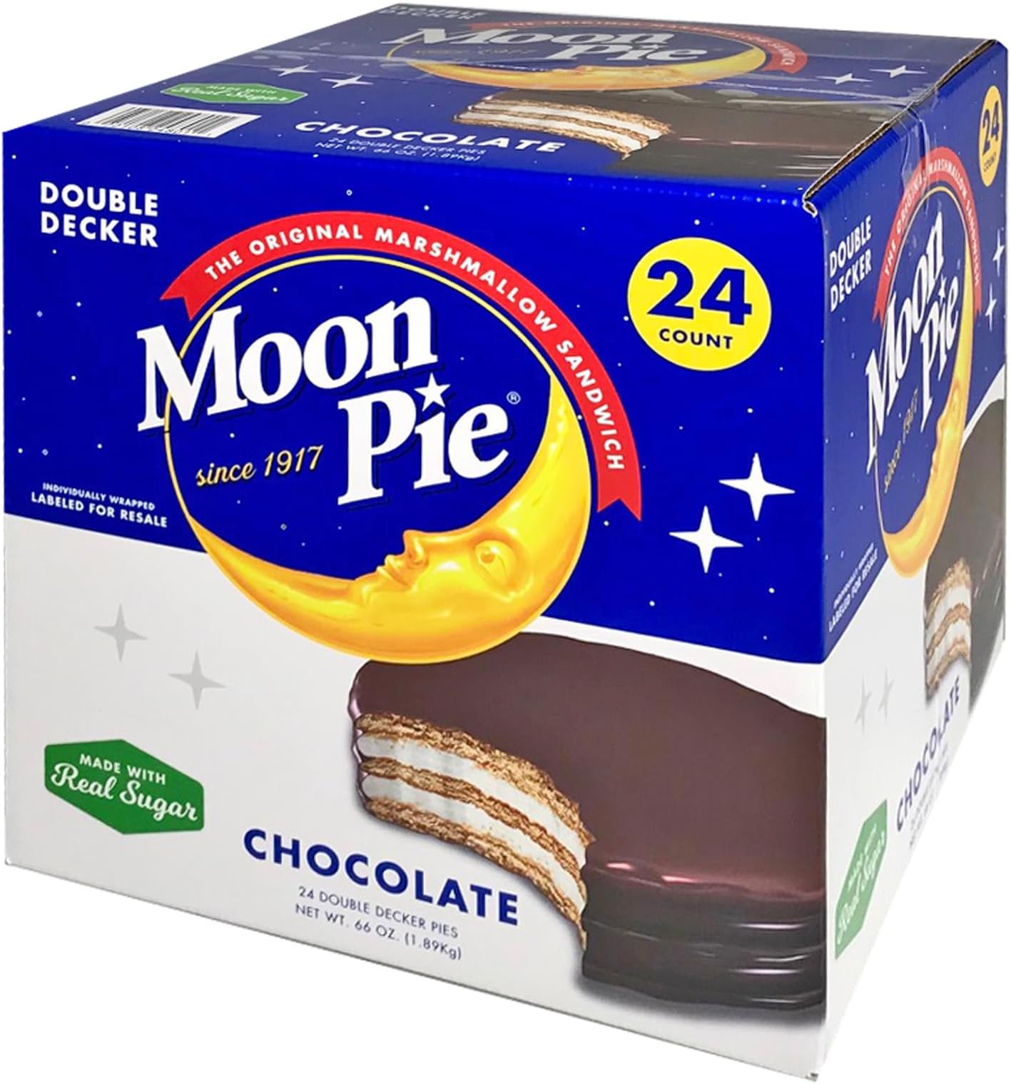MoonPie Chocolate Double Decker Pie, 2.75 oz., 24 ct.