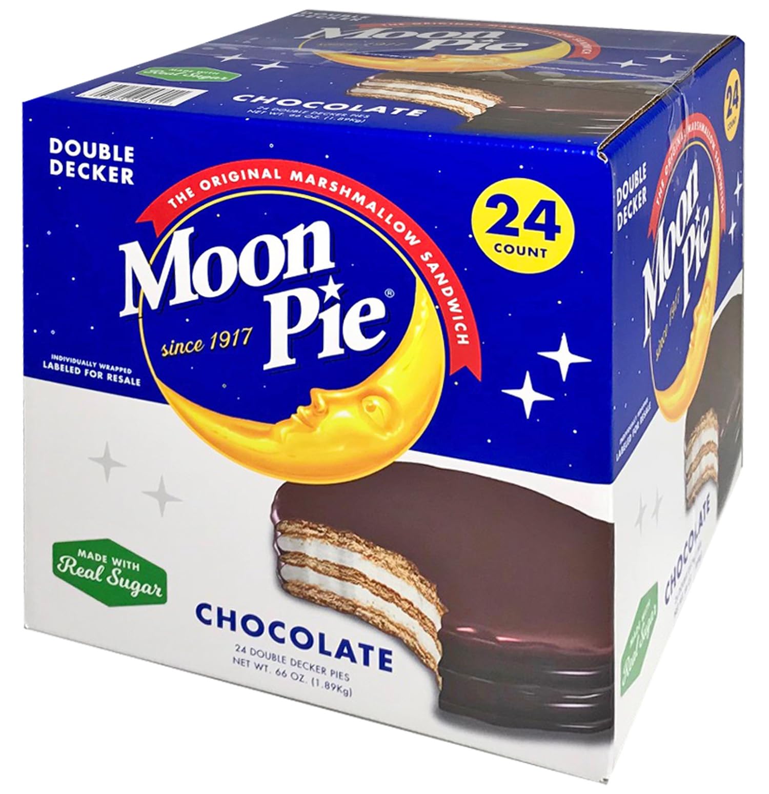 MoonPie Chocolate Double Decker Pie, 2.75 oz., 24 ct.