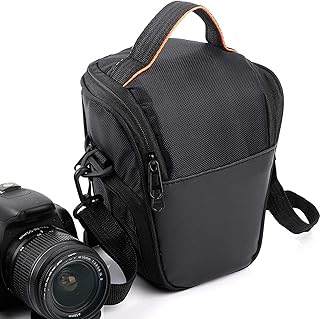 Bolsa de Câmera Sem Espelho DSLR, Bolsa de Ombro para Câmera Compacta para Fotógrafos, Bolsa de Ombro para Câmera à Prova D'água para Câmeras SLR Digitais, Câmeras Instantâneas,