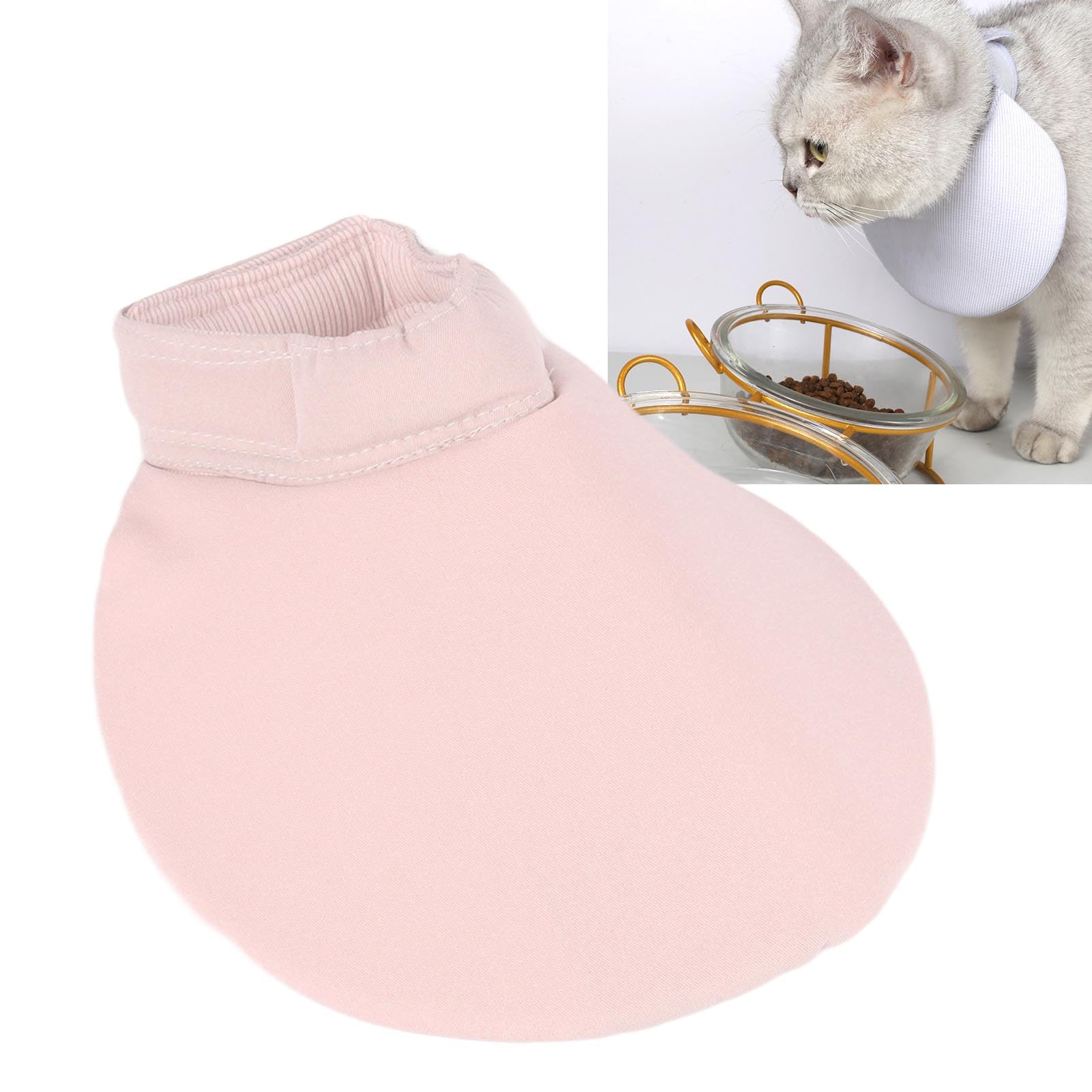 Pongnas Bavaglino per Saliva di Gatto con Chiusura a Gancio, Lavabile, Delicato sulla Pelle