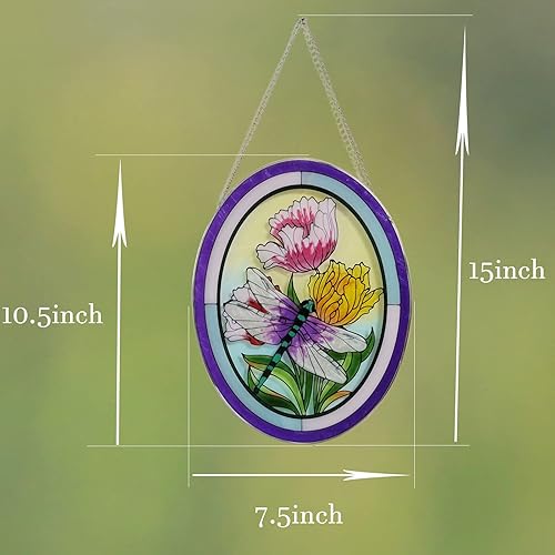 Vista 24 de Monarca - Mariposa para colgar en la ventana, decoración de mariposa, regalo para mujeres, atrapasoles de vitral, decoración de ventana, colgante al