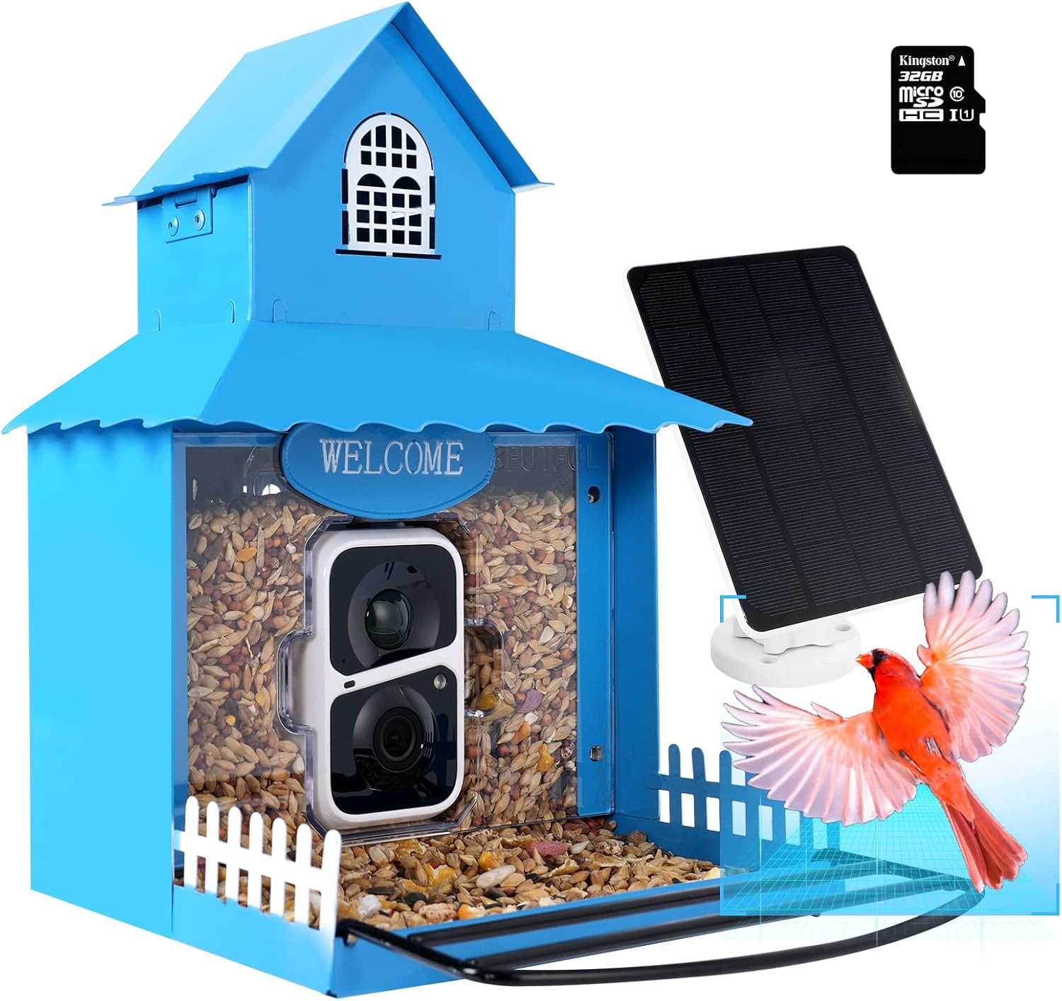 Smart Bird Feeder with Camera .1080P HD Camera Auto