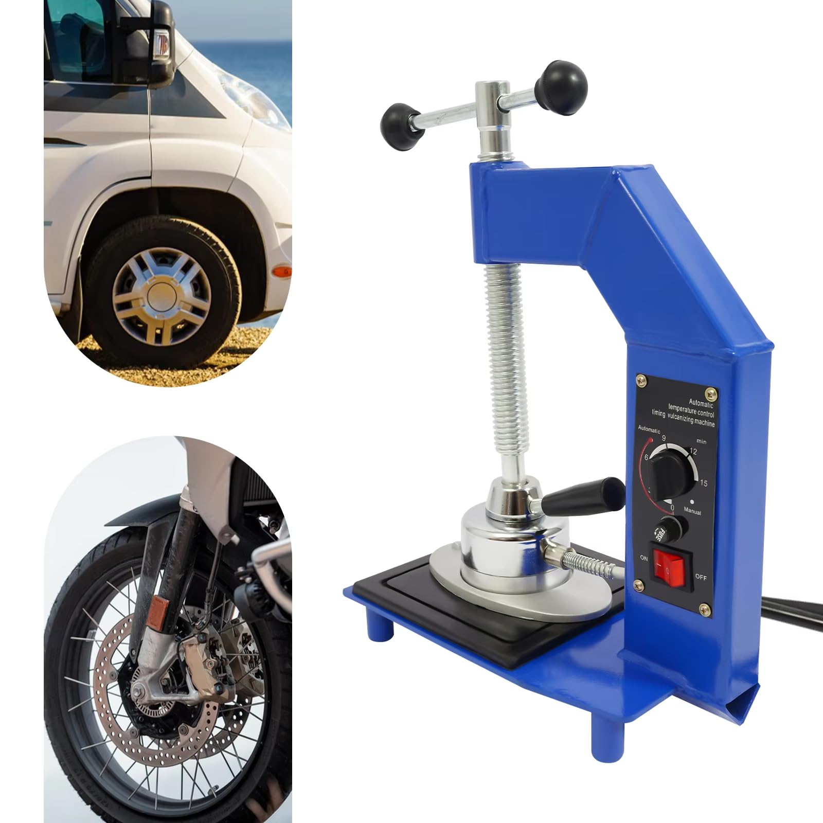Máquina de reparación de neumáticos con kit de temperatura ajustable para coche, todoterreno y pinchazos de neumáticos ligeros