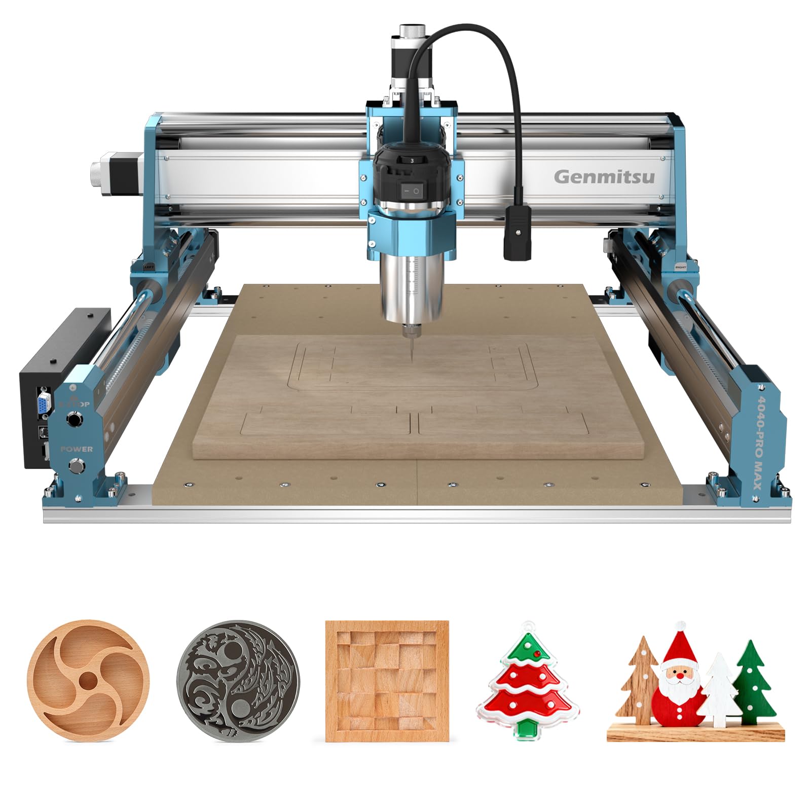 Genmitsu Fresatrice CNC 4040-PRO MAX+5W Modulo laser compresso