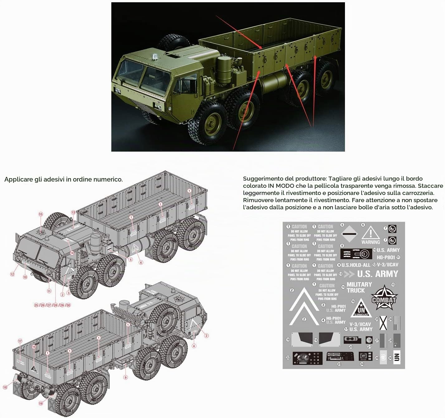 1:12 RC Metal Auto Land Car 2.4G 8 Wheels Military Truck Simulation Dump Dump Regalo per Decorazioni per Camion a Ruote Pesanti.