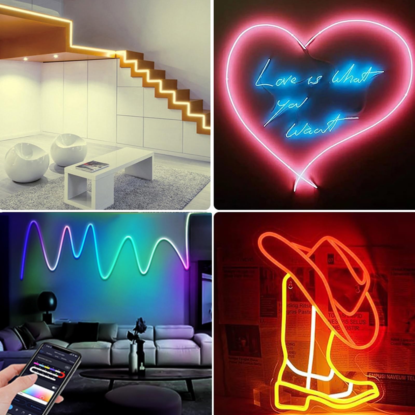 Luci Led Impermeabili Per TV, Strisce Luminose Led Temporizzabili, 5M, Modalità Multiple, Sincronizzazione Con La Musica, Modellazione Fai Da Te, Adatto Per Sfondo TV, Camera Da Letto, Sala Giochi