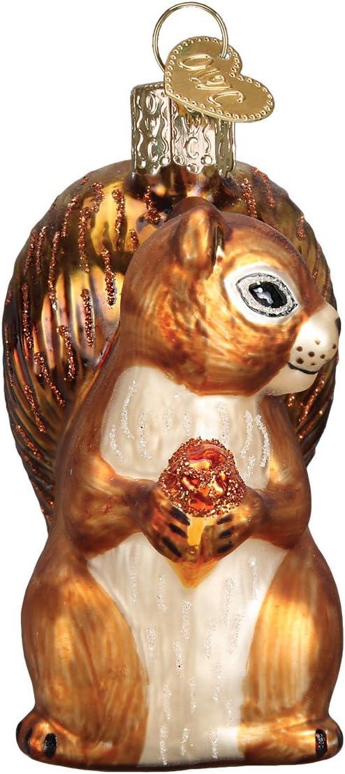 Old World Christmas Squirrel Wildlife Animals Glass Blown Ornaments for Christmas Tree - Image 3