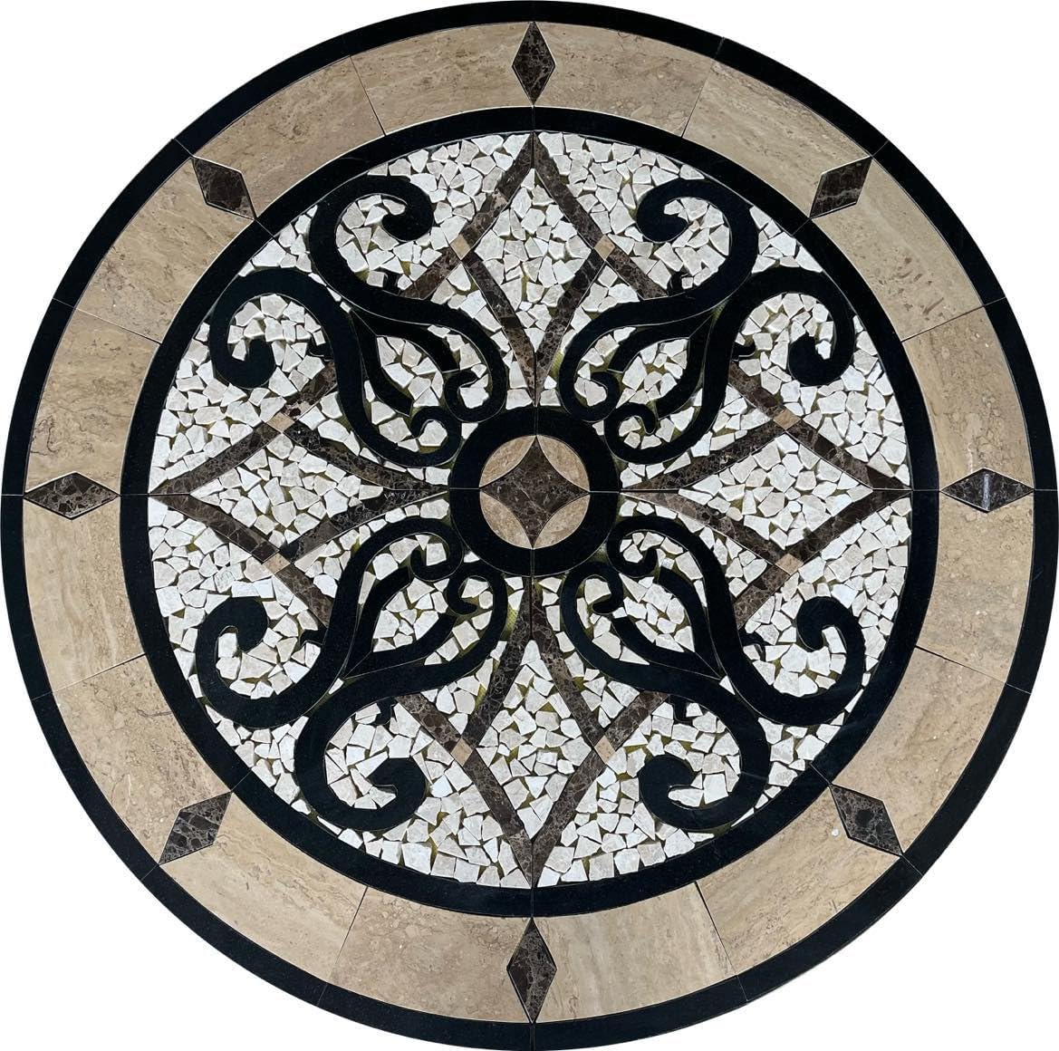 Floor Marble Medallion 48X48 INCH