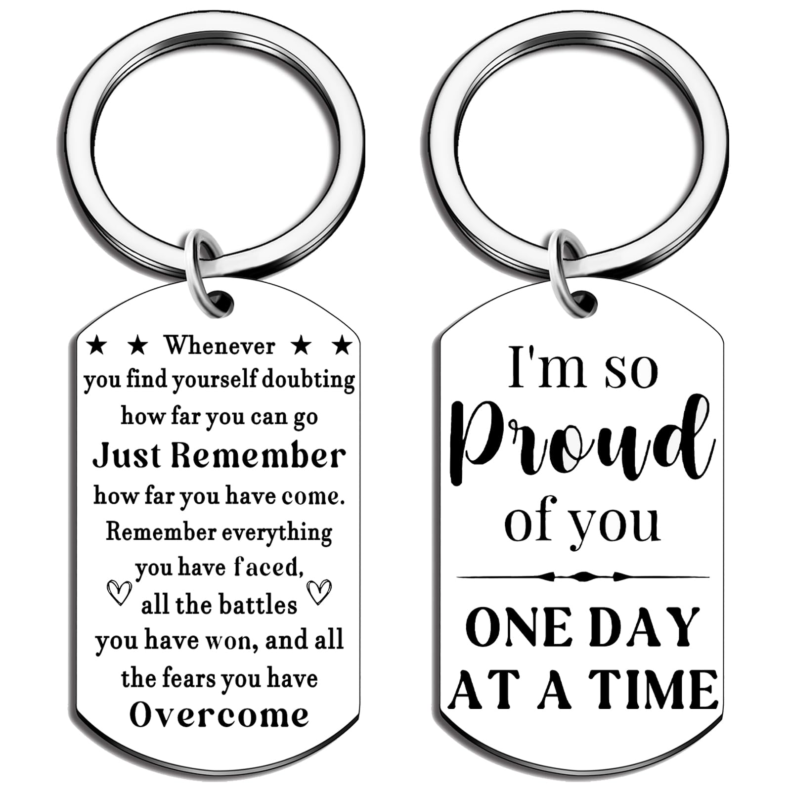 WXCATIM Sober Gifts Keychain Na Recovery Sobriety Gifts For Men Women Proud Of You Gifts Recovery I'm So Proud Of You