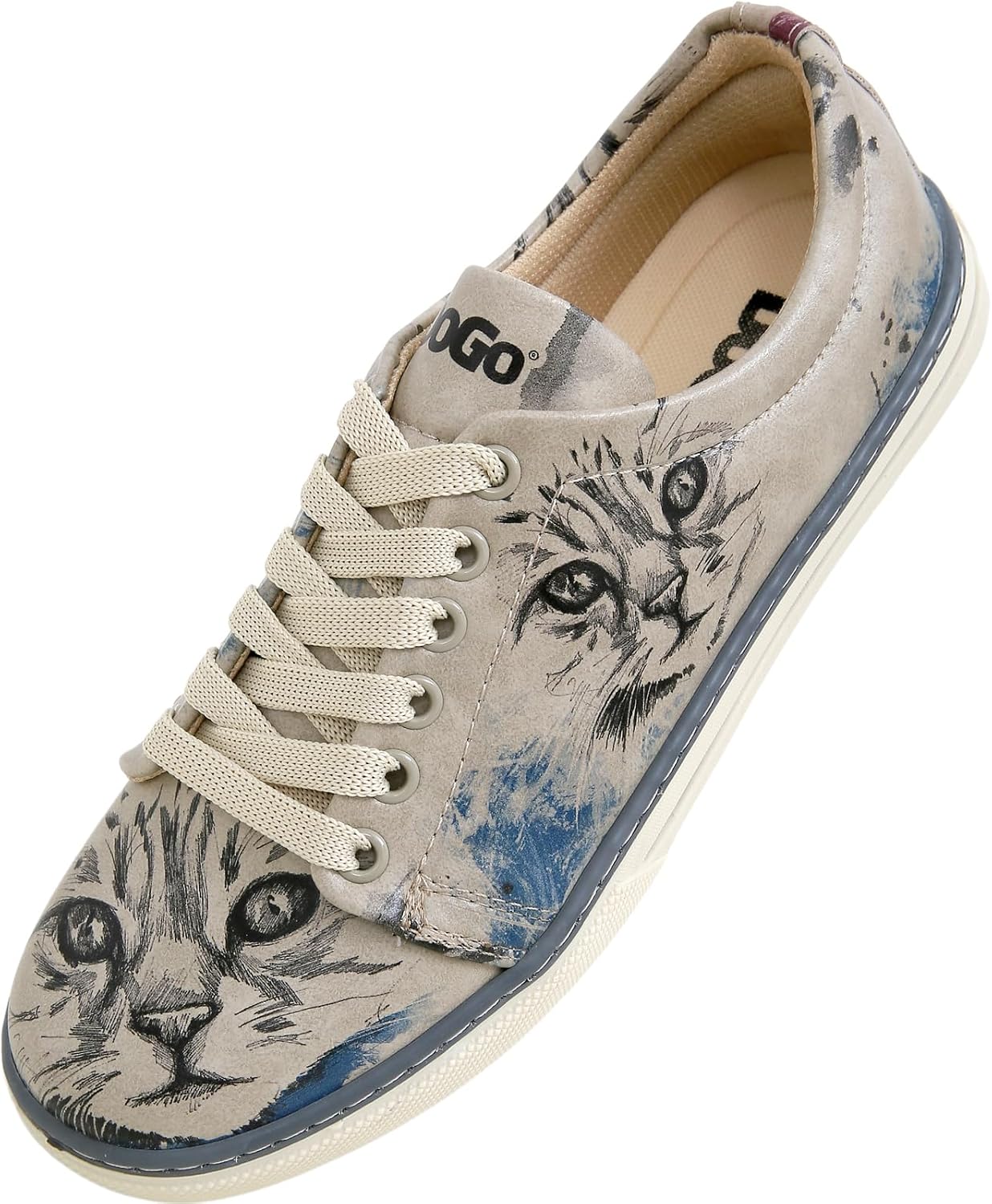 DOGO Vegan Leather Sneakers for Women - Handmade and Unique Fashion Sneakers for Women