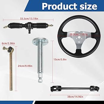 Amazon.com: WFLNHB Steering Wheel Steel Kit Gear Rack Pinion