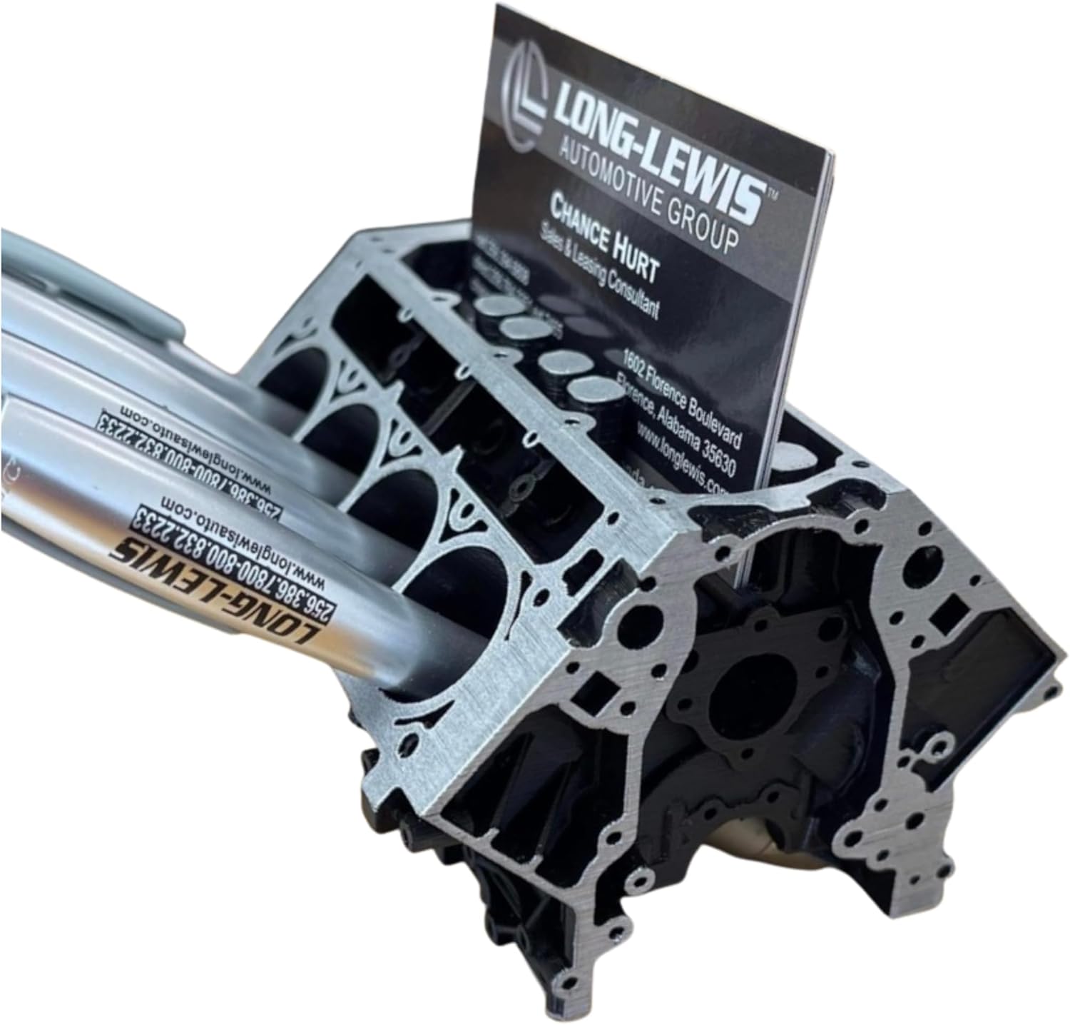 Sands3D Chevy LS Business Card Holder Desk, Office Desk Accessories For Men, Desk Decor Mechanic Gift, Car Accessories, Mini V8 Engine, V8 Engine Model Kit, Mechanic Accessorie