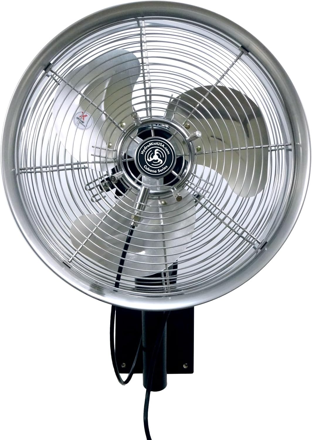 High Pressure 14" 4 Nozzle Outdoor Oscillating Shrouded Mist Fan-Black