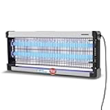 Indoor Bug Zapper | 40W Electric Insect Killer with 3000V Non-Clogging Shock Grid | 1500 Sq Ft Coverage Dual UV Light Mosquito Trap for Home, Restaurant, Kitchen, Bedroom, RV