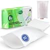 Harmony Care® - 8 x moist disposable wash mitts made of soft premium spunlace disposable washcloths for adult care and babies - extra thick irritation-resistant washcloths disposable