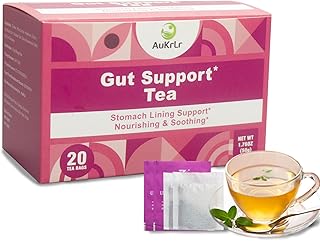 Acid Reflux Heartburn Relief,Better Focus,Digestion,AuKrLr Natural Herbal Mushroom Tea with Super foods,Hericium,Lions mane,No Sugar & Caffeine Free
