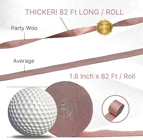 Miniatura 39 de PartyWoo Serpentinas de papel crepé morado, 8 unidades, 656 pies, paquete de serpentinas de papel crepé color morado oscuro claro, lavanda, blanco