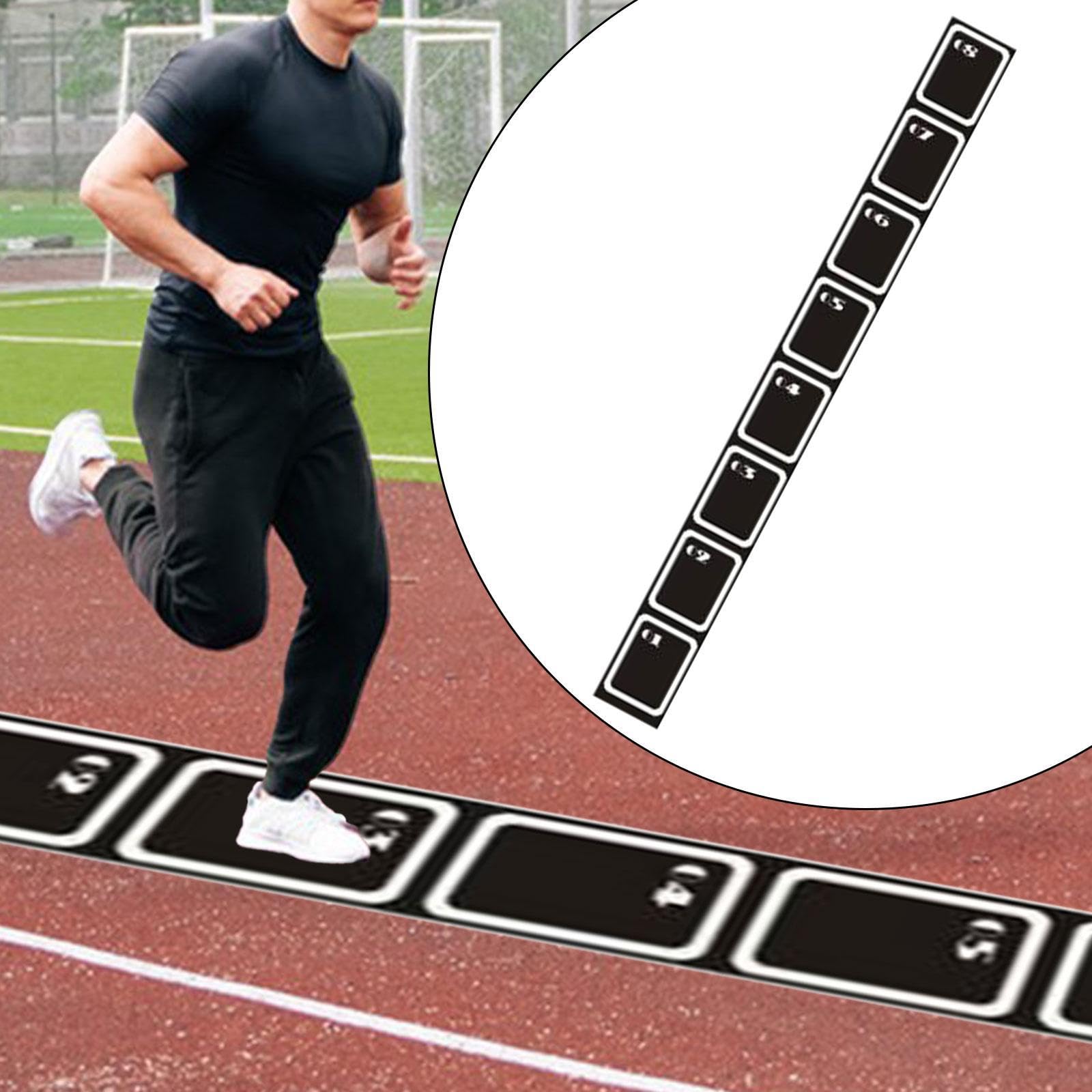 Agility Ladder Mat Tapete de Entrenamiento Velocidad Coordinación Resistencia PU Antideslizante Adecuado para Fútbol Baloncesto