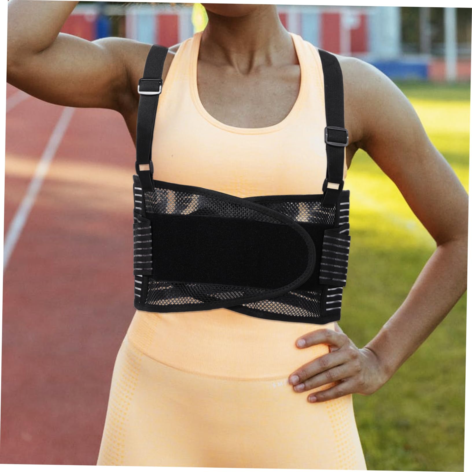 NULYLU Adjustment Belt Back Support Fitness Waist Support Sports Waist Brace Portable Breathable Back Brace