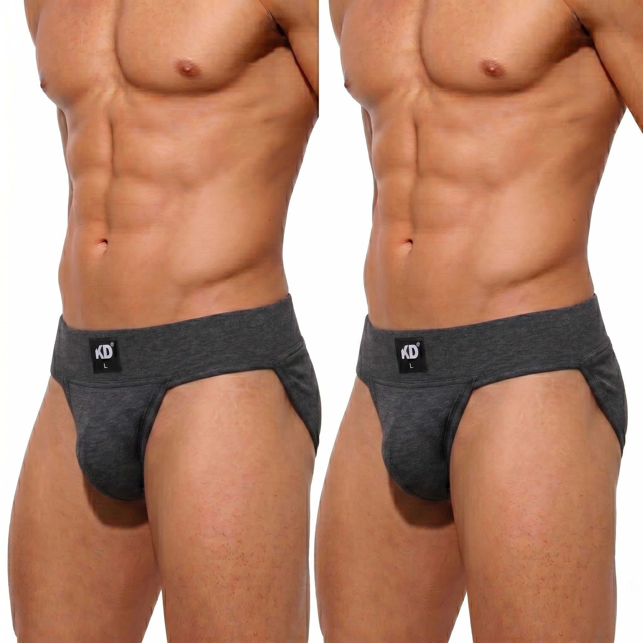 KD Willmax Sostegno da palestra da uomo con copertura posteriore | 100% cotone biologico sospensorio con tasca per coppa | vestibilità sportiva