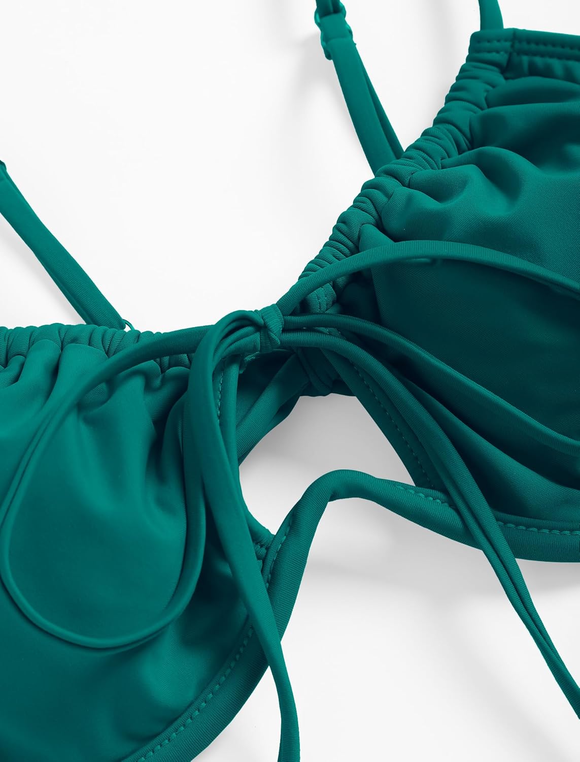 ZAFUL Women High Cut Bikini Sets String Sexy Swimsuit Two Piece Underwire Bathing Suit Brazilian Cheeky Cut Out Cute Swimwear - Image 7