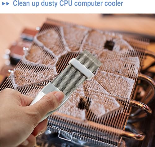 Miniatura 4 de 4 piezas de peine de aletas de aire acondicionado limpiador de aletas y cepillo condensador alisador de aletas limpiador evaporador radiador