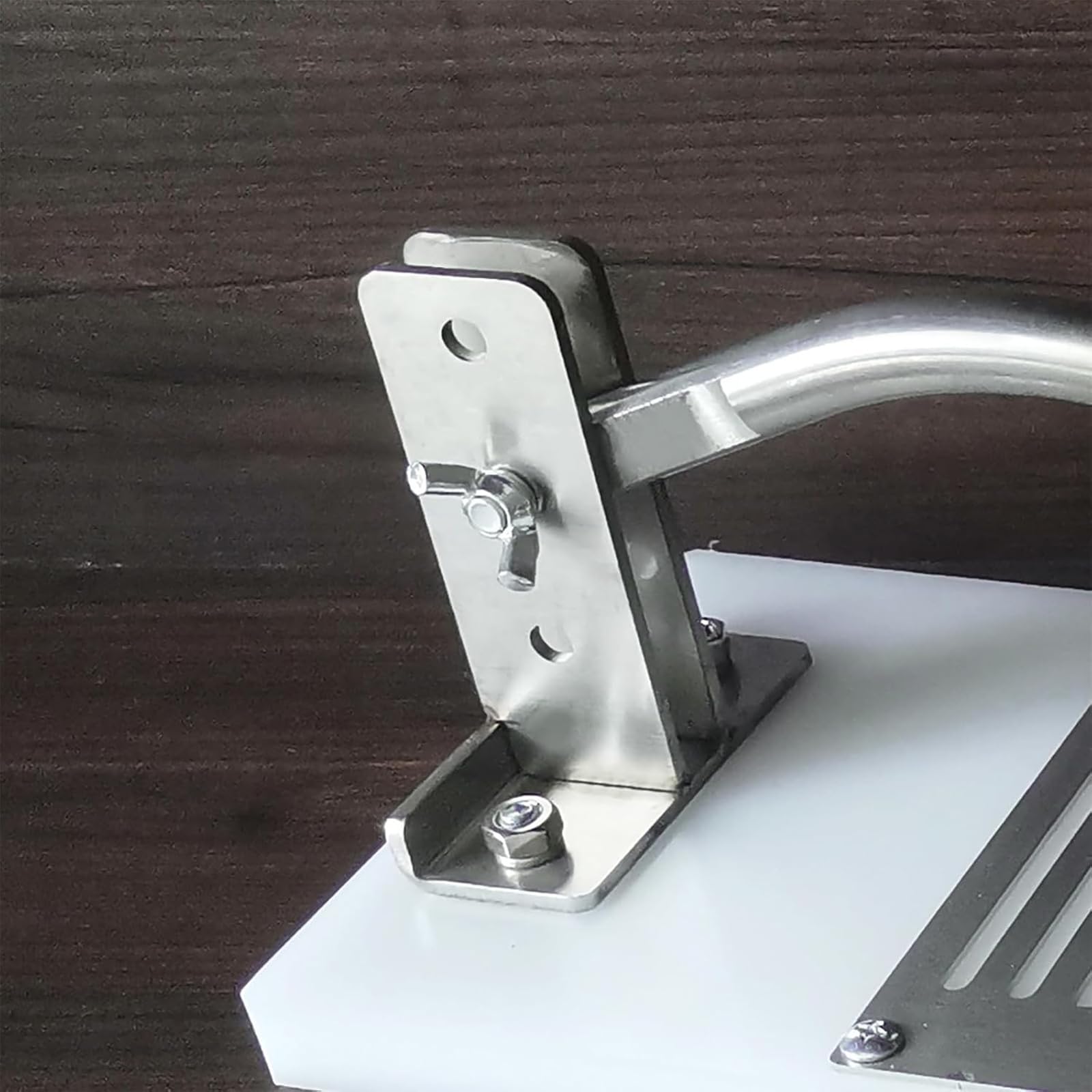 Cuchillo para ostras de acero inoxidable, altura ajustable con guante protector, diseño de palanca curvada para desprender sin esfuerzo, ideal para uso profesional en hoteles y restaurantes