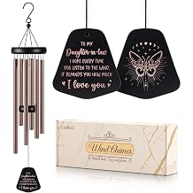 Leebbsin Gifts for Daughter-in-Law, Daughter-in-Law Gift 25.5" Wind Chimes from Mom Dad, Birthday Gifts for Birthday, Graduation, Wedding, Thanksgiving, Christmas, Mother's Day