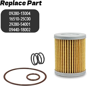 Oil Filter Kit Compatible with Suzuki Quadrunner 160 230 250 300 Quadsport 230 Quadsport Z250 King Quad 250 300 Ozark 250