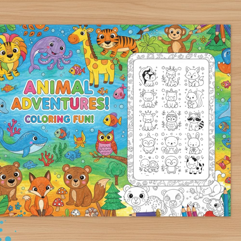 Animal Adventures: Coloring Fun