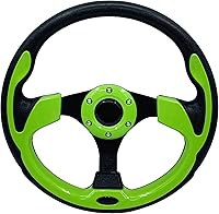 Vista 14 de Volante de carrito de golf de fibra de carbono de 12.5 pulgadas para Club Car DS & Precedent, EZGO TXT/RXV Yamaha Most Golf Cart