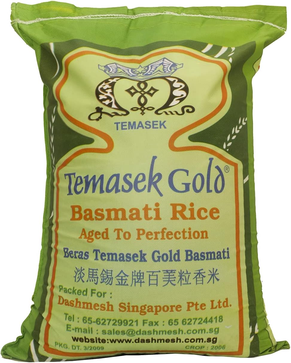 Temasek Gold Basmati Rice 25Kg Amazon.sg Grocery