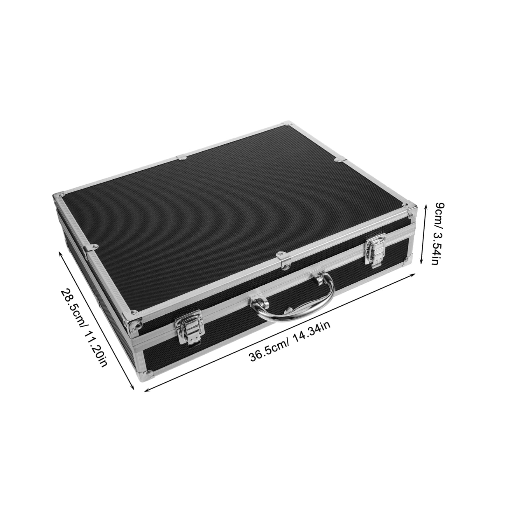 Mikinona Custodia Schiuma in Lega con Alluminio Manico e Rigida Microfono Valigetta Metallo Portatile 4 Microfoni Cordless Sicuri per Viaggi e Trasporti