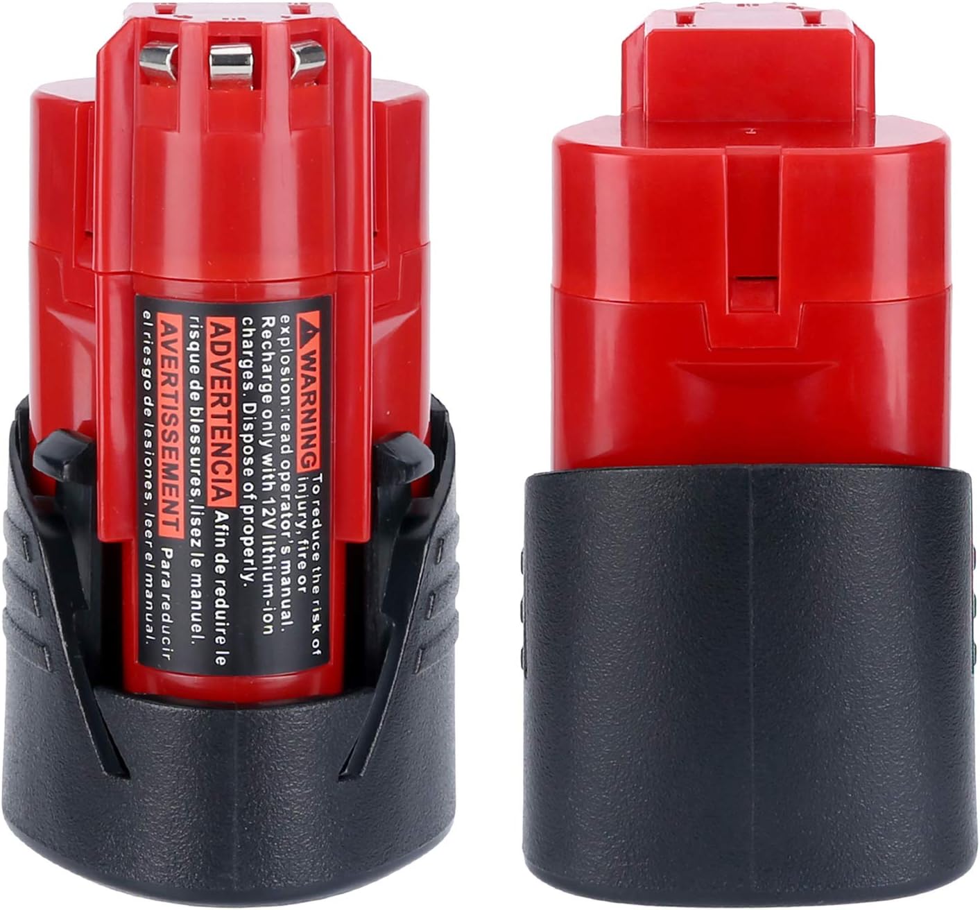 Lasica 2Pack M-12 Li-Ion Battery Packs Replacement for Milwaukee M-12 12V Heated Jacket Battery Compatible with Milwaukee M-12 12 Volt Cordless Tools 48-11-2401 48-11-2411 48-11-2420 Battery