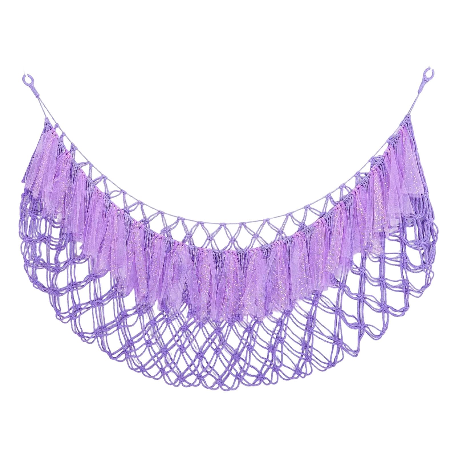 Wall-Mounted Plush Toy Storage Net Cotton Rope Hammock Organizer for Nursery, Playroom, and Bedroom Wall Decor Toy Hammock Organizer Stuffed Animal Storage Net Plush Holder Nursery Decor Playroom Rope