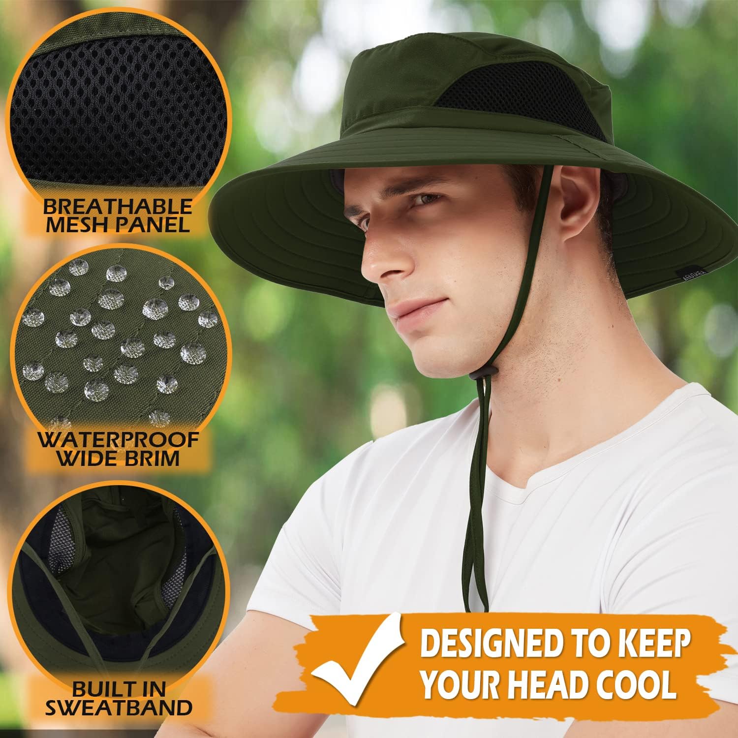 4 inch brim boonie hat Clearance