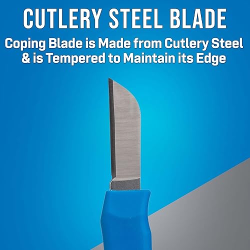 Miniatura 3 de Jonard KN-7 Cuchillo Ergonómico para Empalme de Cables con Mango de Goma Termoplástica, Azul, 6-14" de Longitud