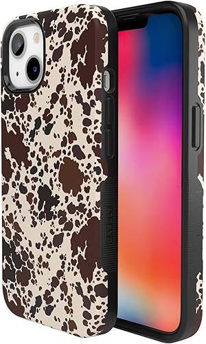 Vista 900 de Casely Funda para iPhone 13 Compatible con MagSafe Color Splash de medianoche Funda retro abstracta Color de medianoche Splash Abstracto