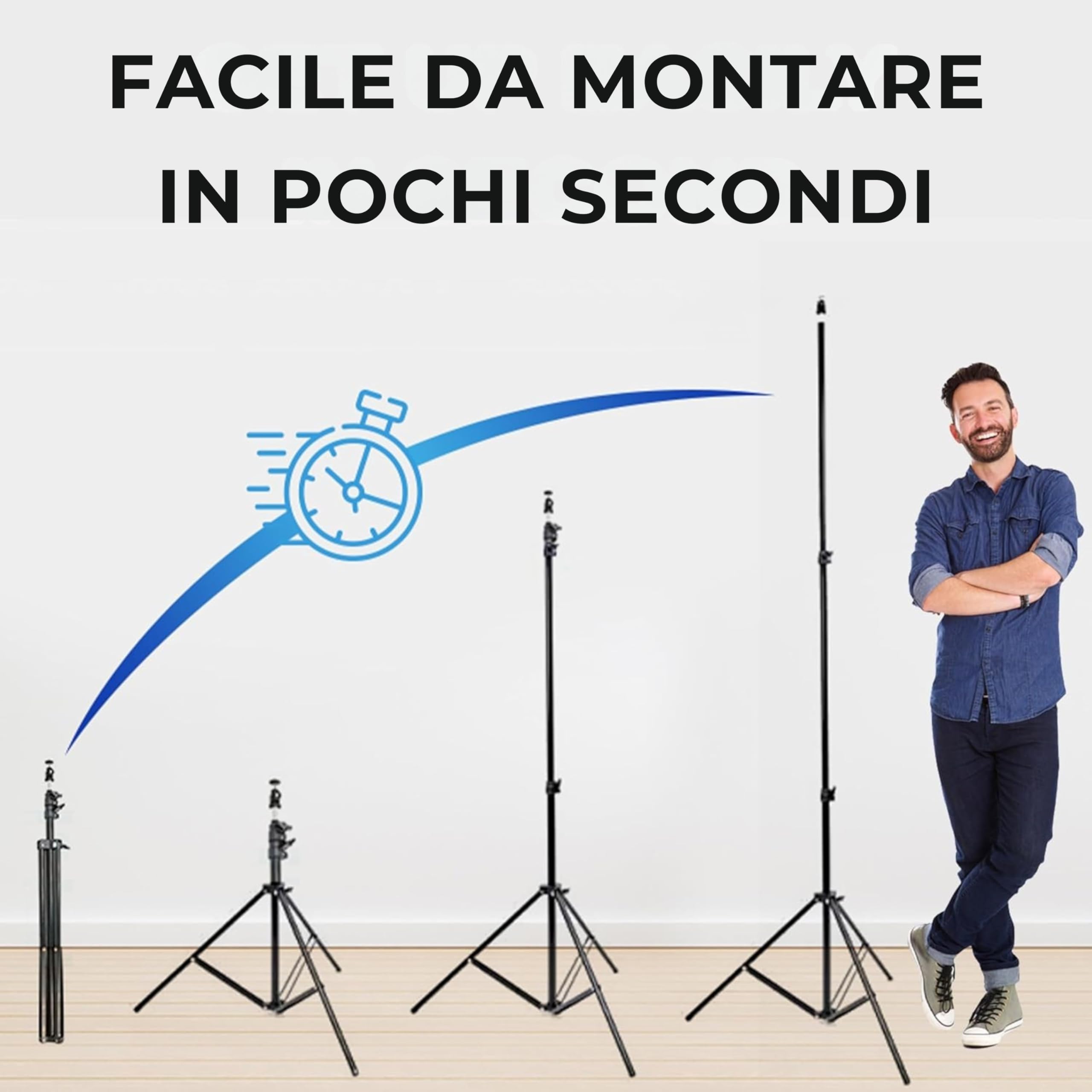 Skywin VR Supporto per treppiedi compatibile con SteamVR Base Station 2.0 – Supporto sensore e stazione base per Oculus Rift Constellation (2 pezzi)