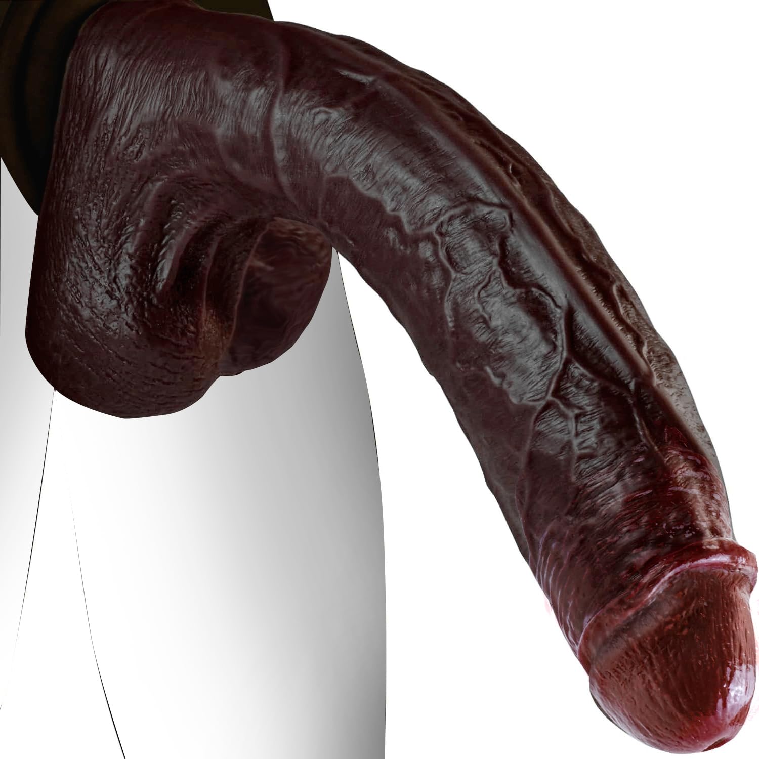 Feelip 29 cm Dildo Realistico Sex Toys per Donna, Dildo Nero Pene Finto per Donne con Doppio Silicone Liquido e Forte Ventosa Sexytoysys Uomo Donna Anale XXL Plug Analesex per Coppie Uomo Sex Toy