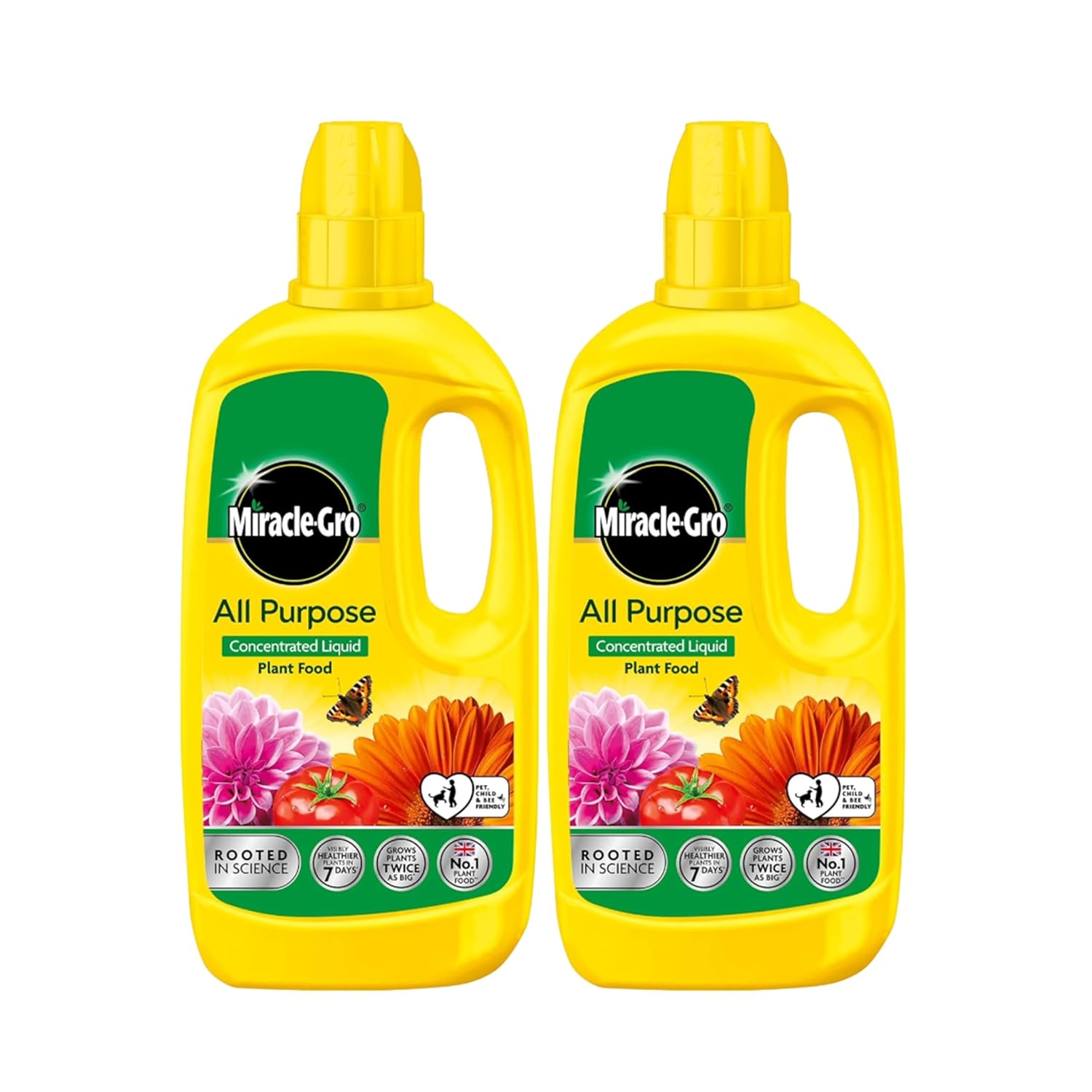 Miracle Gro Plant Food Fertiliser Pack of 2x800ml All Purpose Plant