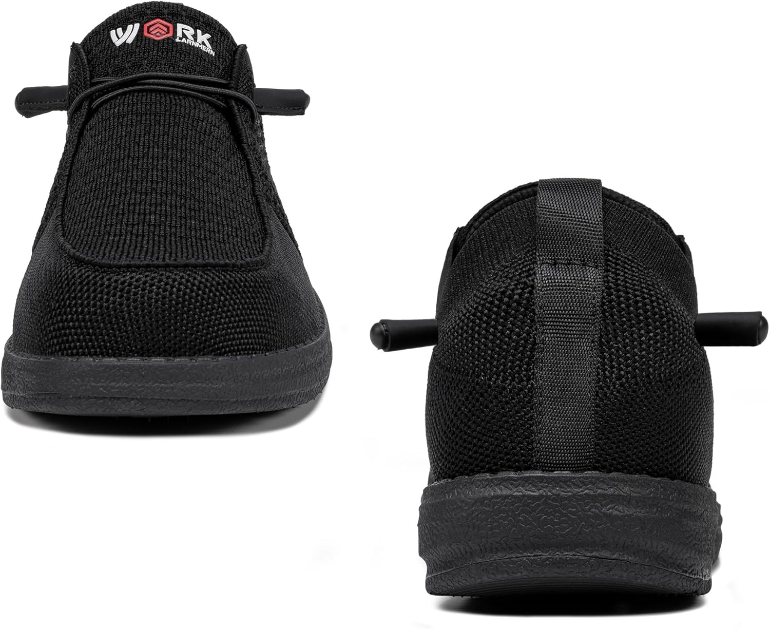 LARNMERN Slip On Steel Toe Shoes Men Loafers Work Safety Lightweight Comfortable Durable Walking Sneakers - Image 6