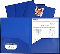 Vista 9 de Portafolios de poliéster pesado con dos compartimentos, de C-Line, Blanco