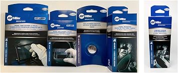 Combo Miller Electric Cover Lens Pro-Hobby & Classic Series 231410-231411, HeadBand 770249, Headgear 216336 And 2 Battery 217043