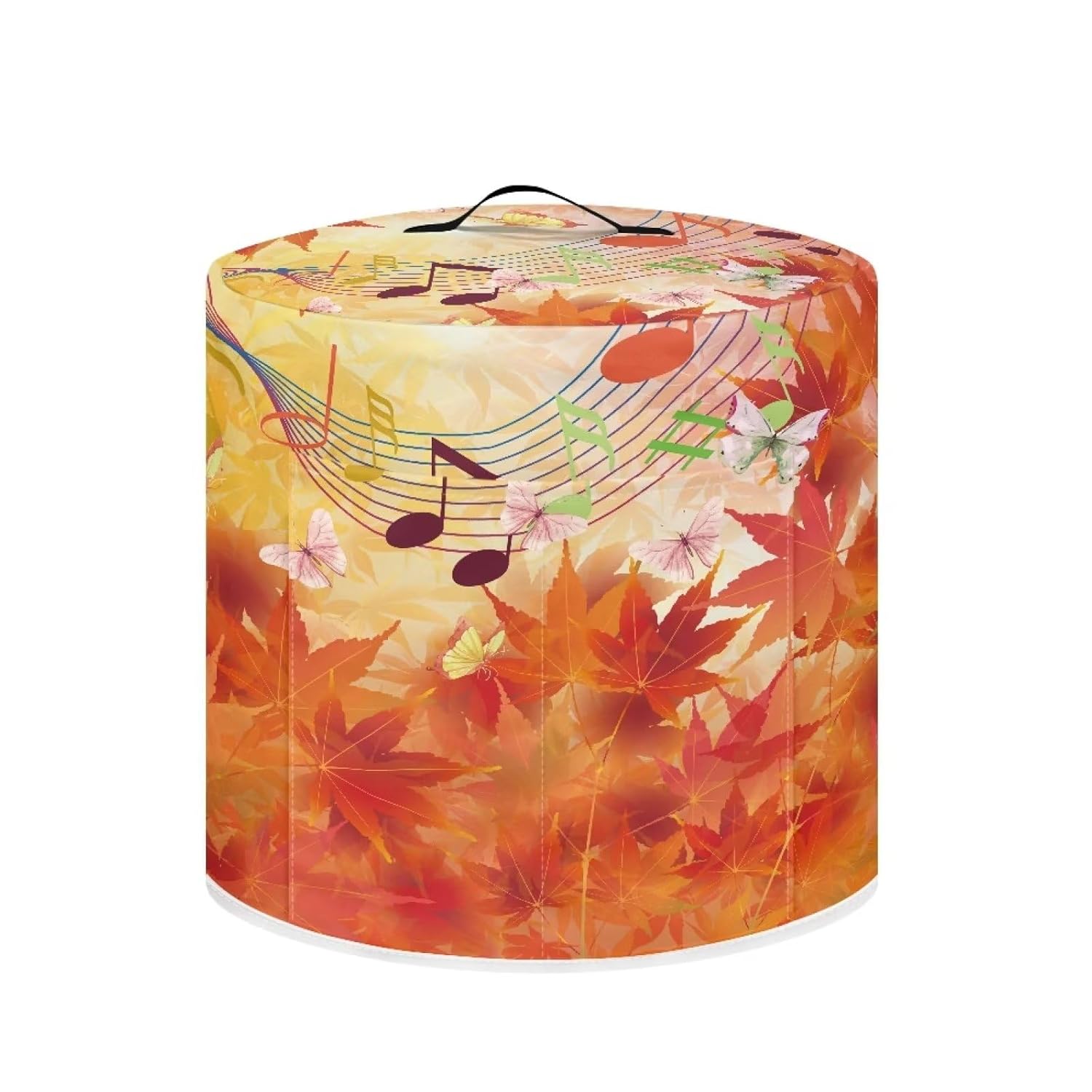 Eheartsgir Maple Leaf Music Note Rice cooker cover for Home Decor Insulated Rice Cooker Storage Bag Dustproof Stain
