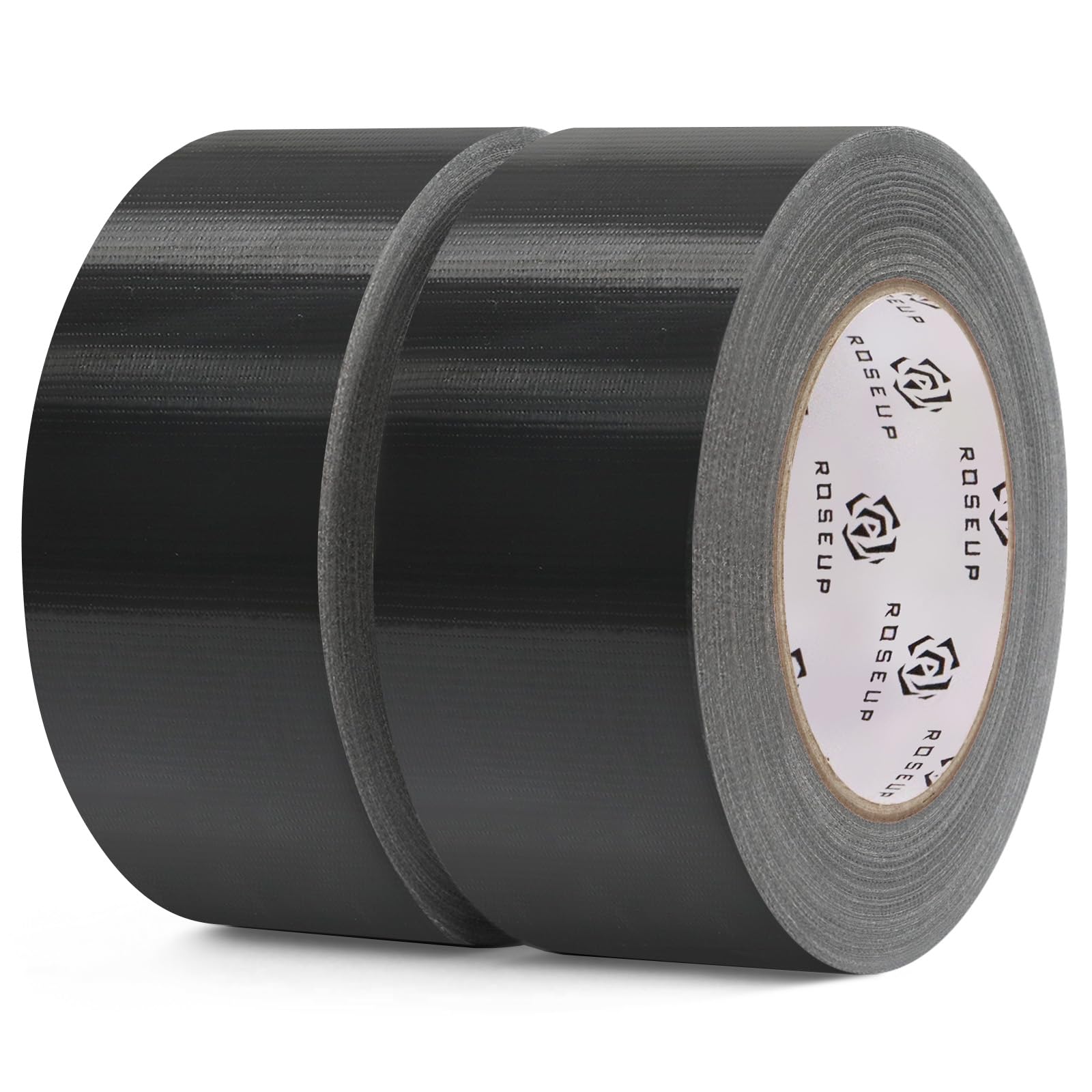 ROSEUP 2 Pack Black Duct Tape Heavy Duty, 48 mm x 27 m — image 1