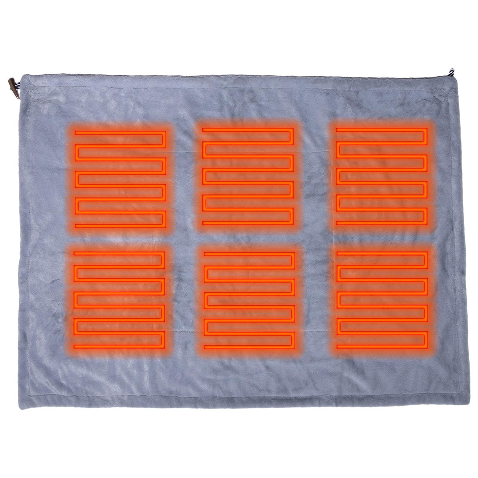 Coperta Elettrica Riscaldata Indossabile Senza Fili Plaid Scialle | Plaid Personale Riscaldato Per Casa, Ufficio, Campeggio, Pesca, Escursionismo, Equitazione, Arram