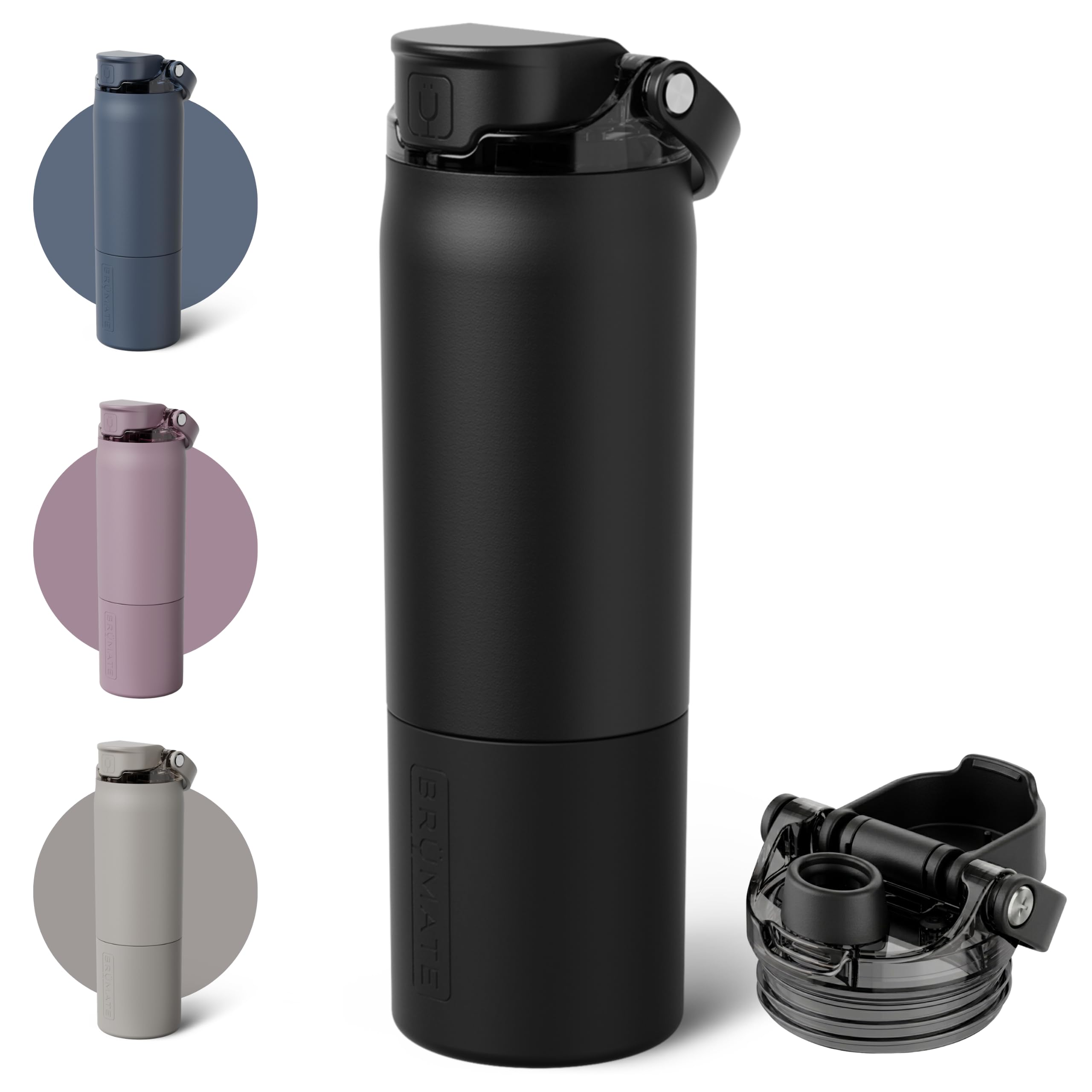 BrüMate Rise 750ml Insulated Water Bottle With Straw, 100% Leakproof