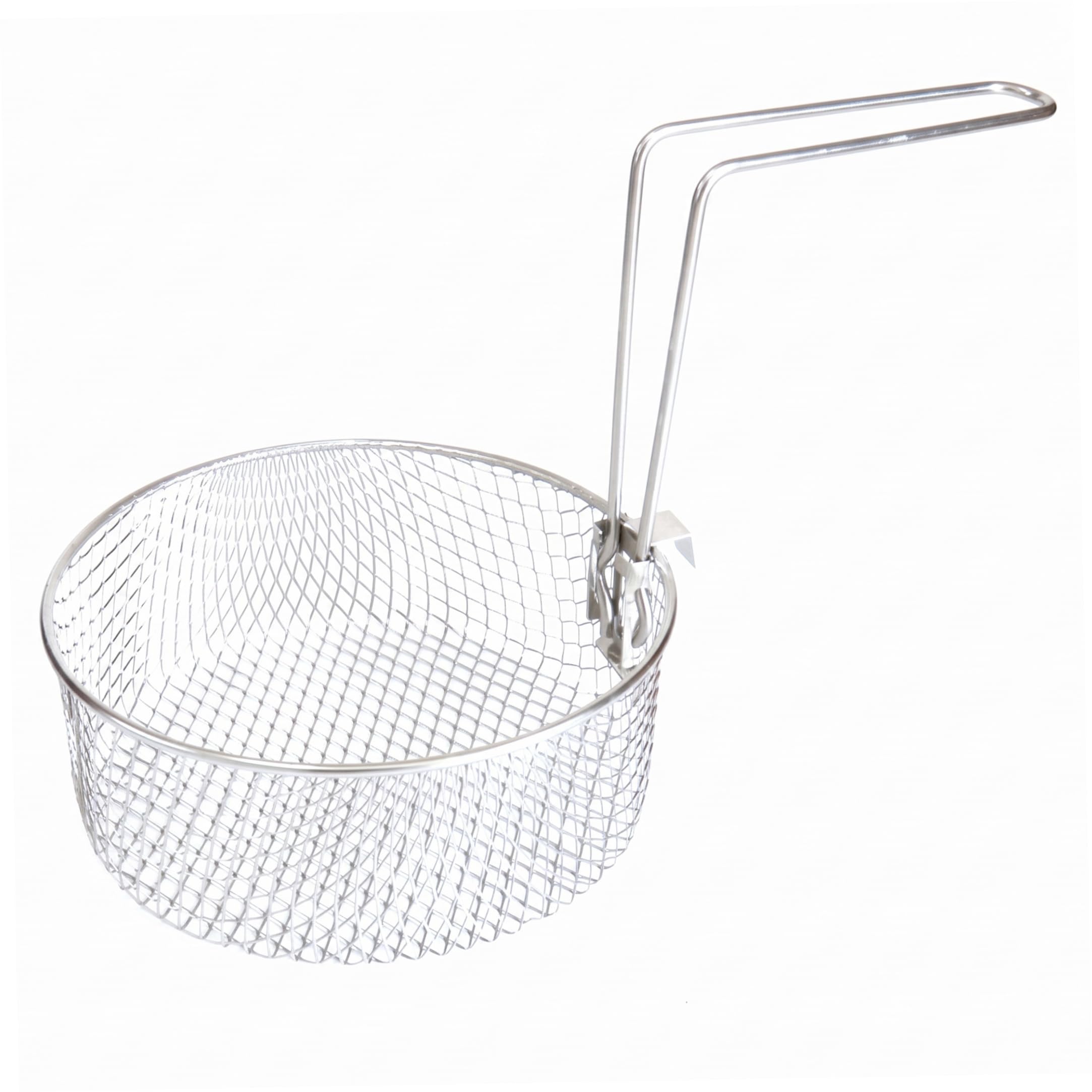 Syglawnd Fryer Basket, 2l Silver Mesh Frying Basket For Pot With Handle For Home & Commercial Cooking, Frying